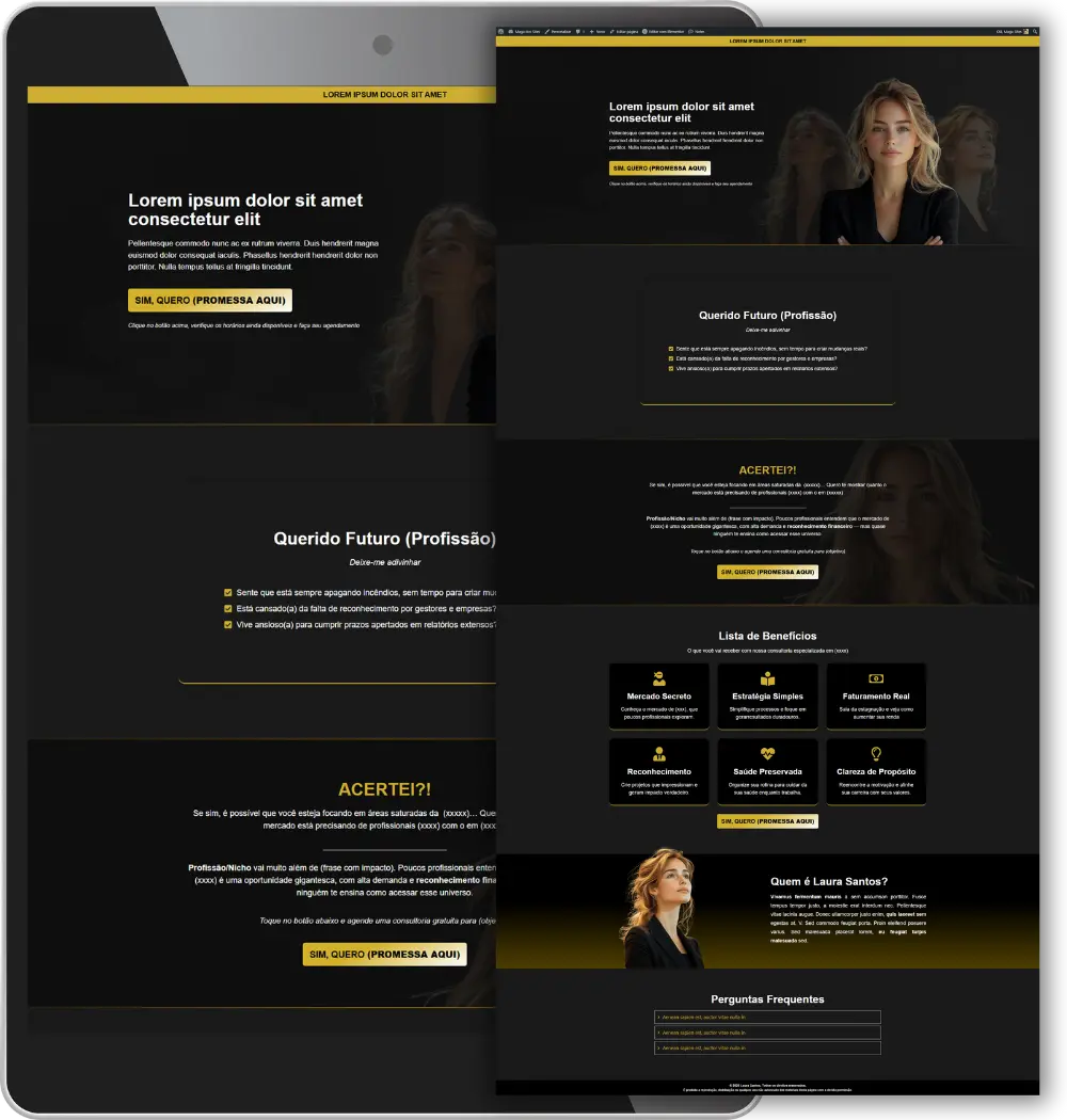 Landing Page Profissional de Autoridade