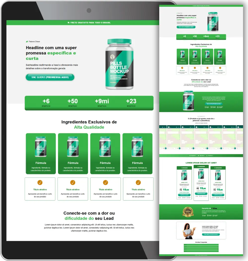 Landing Page Encapsulado Premium