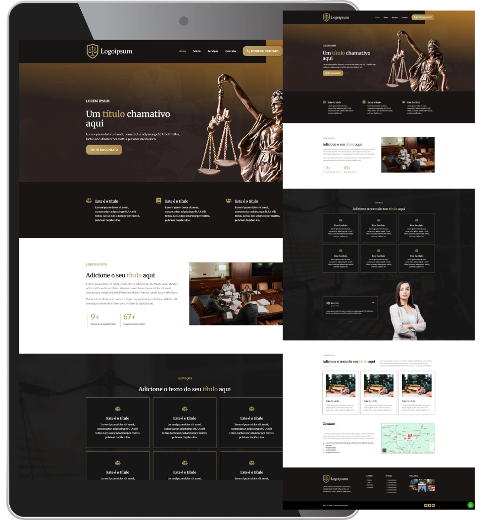 Site para Advogados