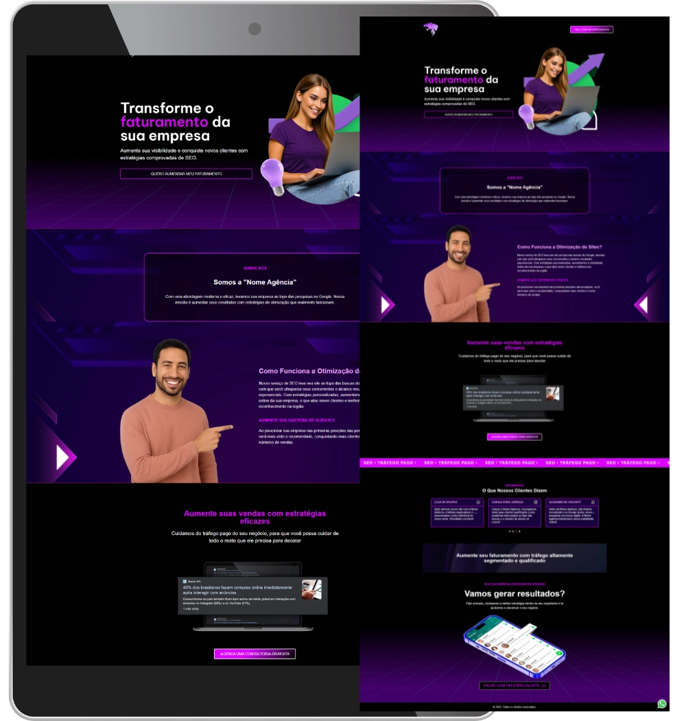 Landing Page de Gestor de Tráfego