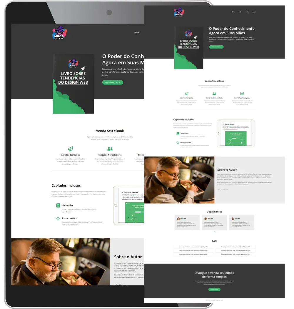 Landing Page para Ebook